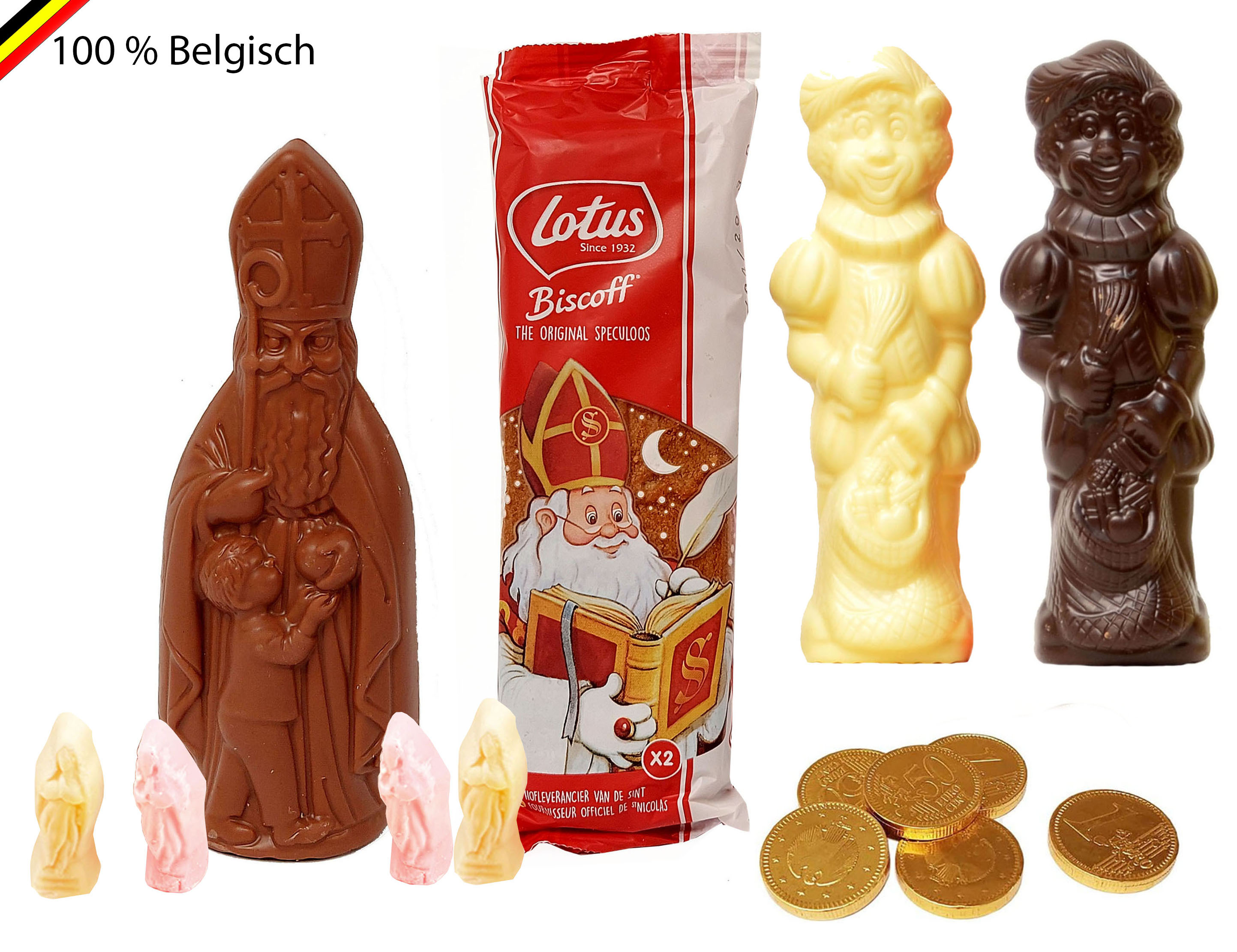 Driekleurig Sinterklaaspakket met Sintsnoep
