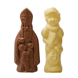 Sinterklaas en witte Piet als geschenkje