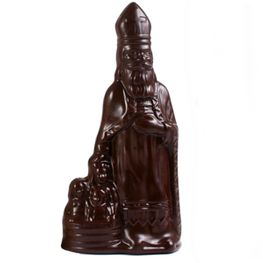 Pure chocolade sinterklaas figuur 125 gram als geschenk
