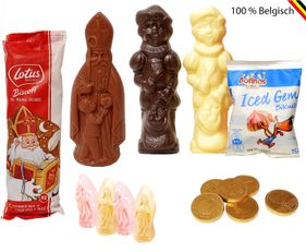 Reuze driekleurig Sinterklaaspakket met Sintsnoep
